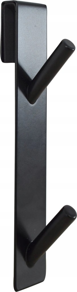 Törölköző-, Ruhakampó Ajtóra Akasztható Fekete Tartós Fürdőszobába