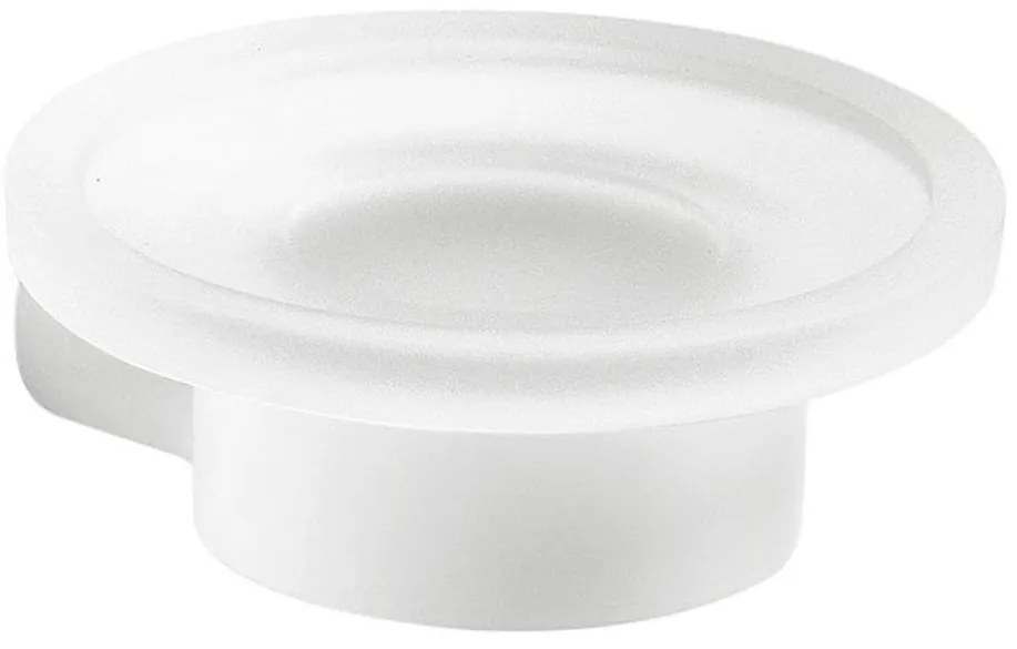 Gedy - Fali szappantartó PIRENEI opálüveg/matt fehér