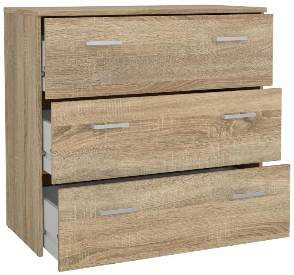 GARBO 3 komód, sonoma tölgy