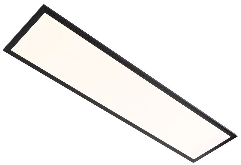 Modern LED panel fekete 100 cm, beépített LED-del, meleg fényre dimmelhető - Armstrong