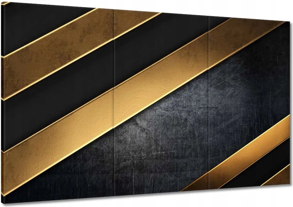 Vászonképek 120x80 Arany csíkok