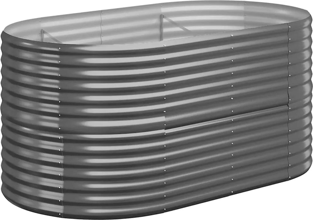 vidaXL antracitszürke horganyzott acél kerti magaságyás 152x80x68 cm