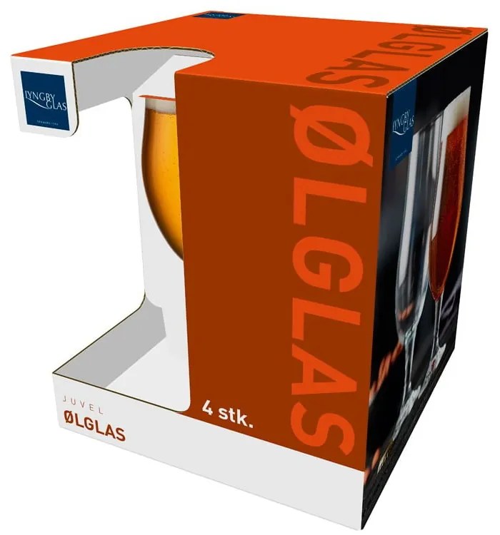 Juvel 4 db-os söröspohár készlet, 490 ml - Lyngby Glas