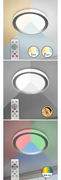 Rabalux 3510-LED RGB dimmelhető mennyezeti lámpa EVEREST LED/40W/230V Wi-Fi + távirányító