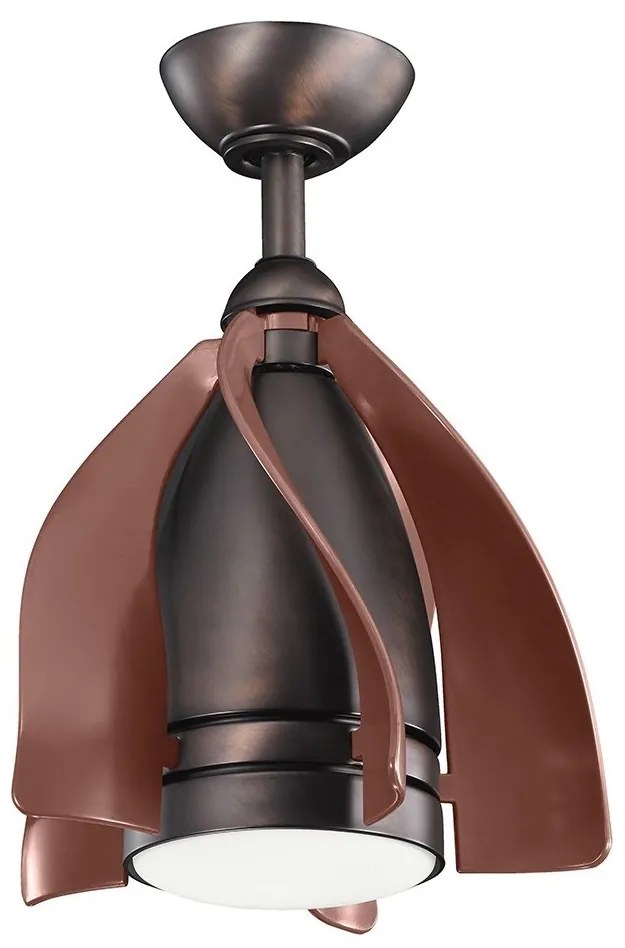 Kichler KLF-TERNA-15-BB-LED Dimmelhető mennyezeti ventilátor TERNA LED/10W/230V + távirányító