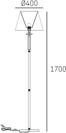 Cosmolight SIENA F01322WH NI Állólámpa 1x60W/E27 IP20