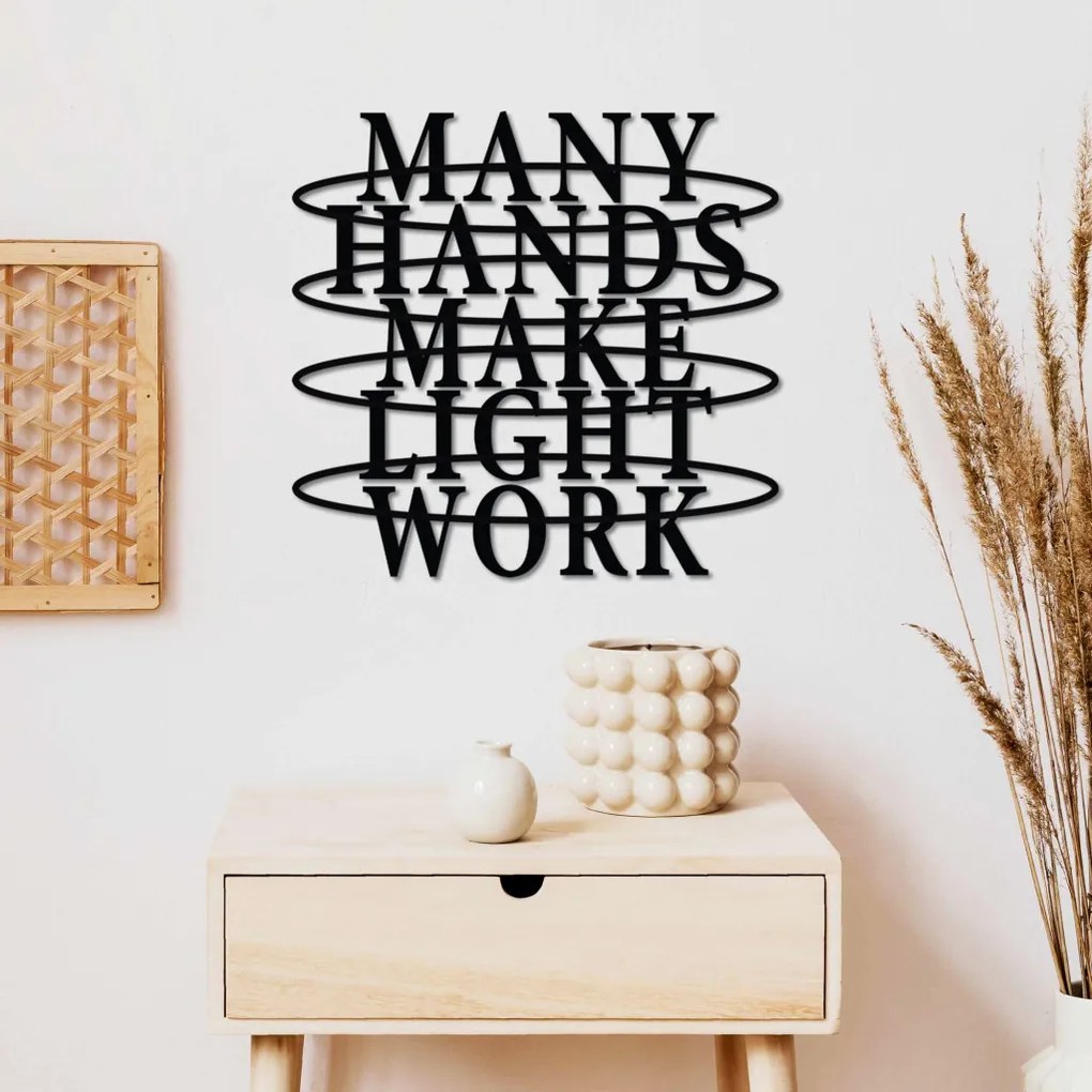 Hands fém fali dekoráció, 38×37 cm