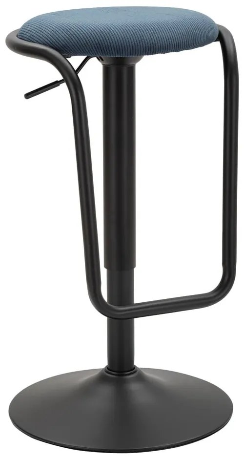 Petróleum színű-fekete kárpitozott állítható magasságú bárszék (ülésmagasság 61 cm) Destiny – Mauro Ferretti