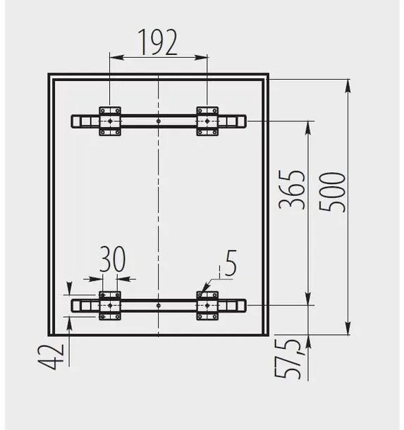 Hulladékgyűjtő GTV Practi Eco 450, szelektív, manuális működés, lágy záródás, 2*20 L edénnyel, fedéllel