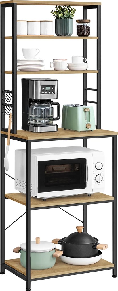 Konyhai állvány TAYLOR ARTISAN 6 polc, 167x60 cm
