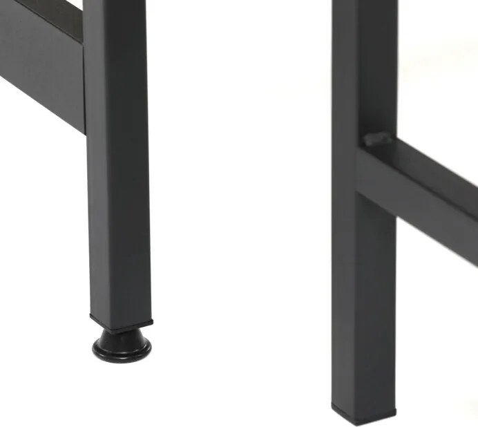 Étkezőgarnitúra 2 paddal, 110x60x75 cm méretben, MDF kivitelben, tölgy színben OAK