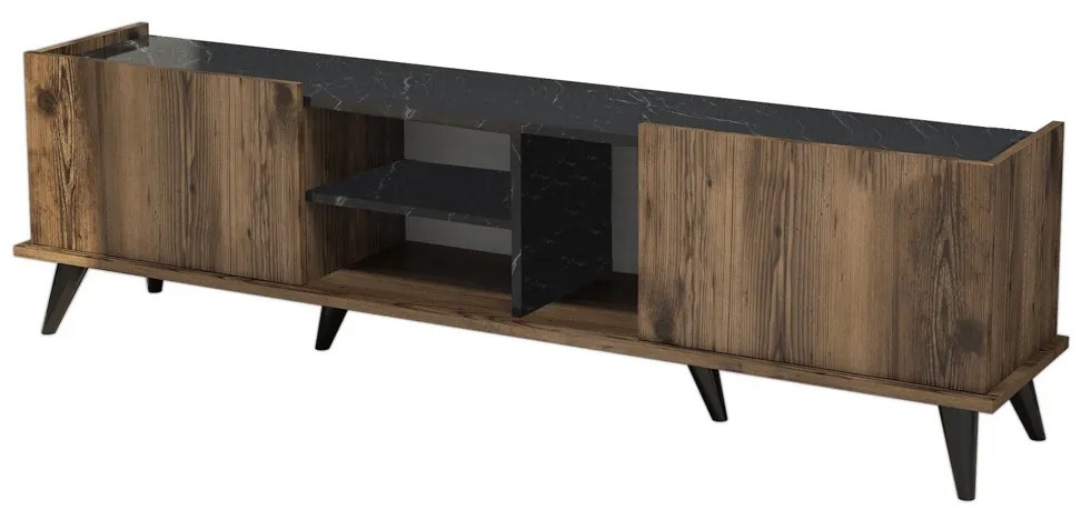 TV asztal Elegante diófa fekete