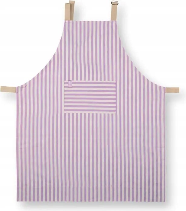 Stripes Lilac kötény PiP Studio, 72 x 89.5 cm