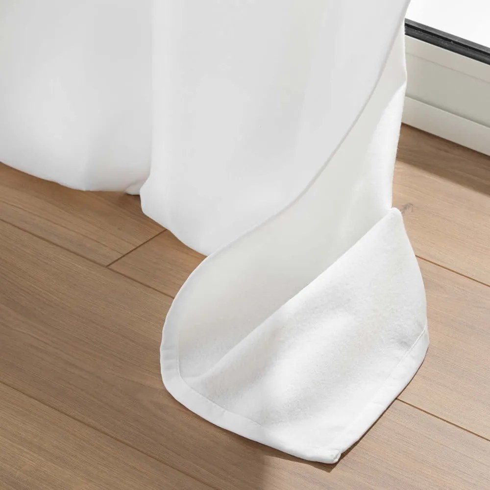 Fehér mikroszálas termo függöny 135x260 cm Micropolar – douceur d'intérieur