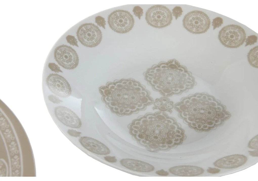 Mandala mintás porcelán 18 részes étkészlet