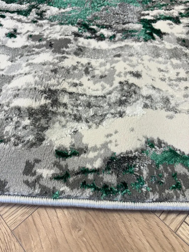 Sunset zöld-szürke design szőnyeg 80x150