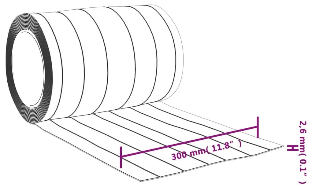 átlátszó PVC ajtófüggöny 300 mm x 2,6 mm 25 m