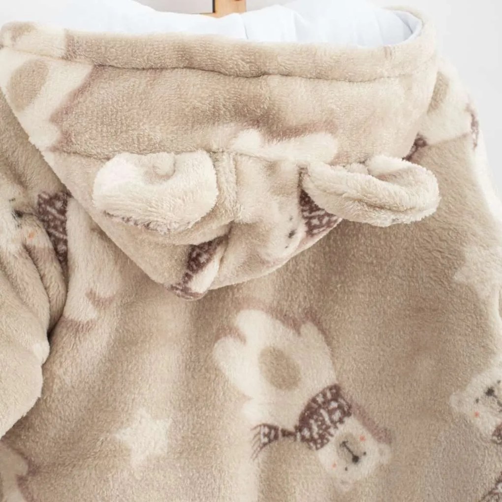 Téli Wellsoft kezeslábas New Baby Polar Bear, vel. 62 (3-6 h)