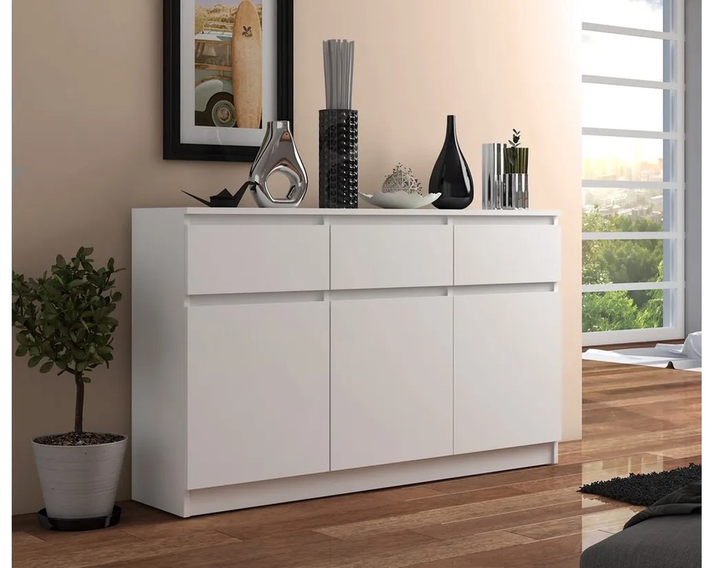 ARMARIA K140 3D3SZ komód, 138x99x40, sonoma tölgy