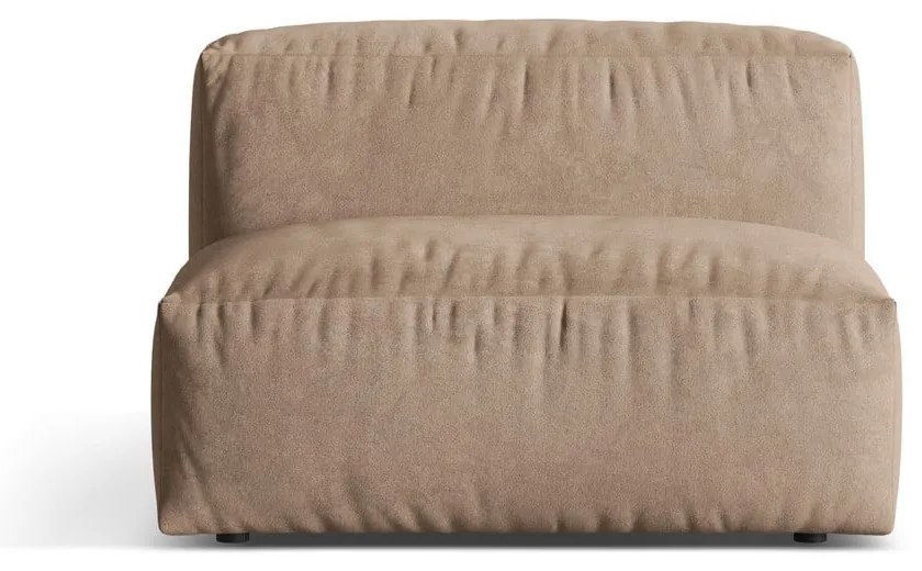 Világosbarna bársony kanapé modul (középső rész) Martina – Micadoni