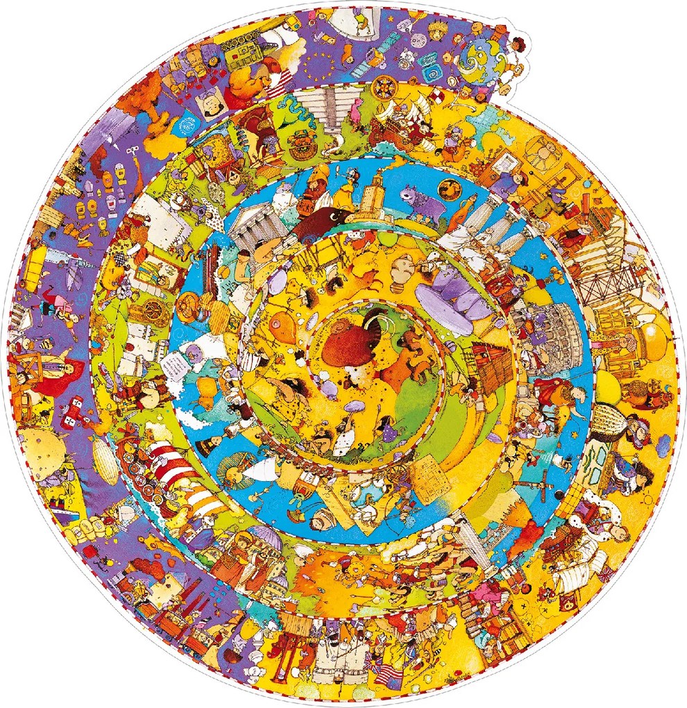 Megfigyeltető puzzle - Történelem, 350 db-os spirál puzzle - History + booklet