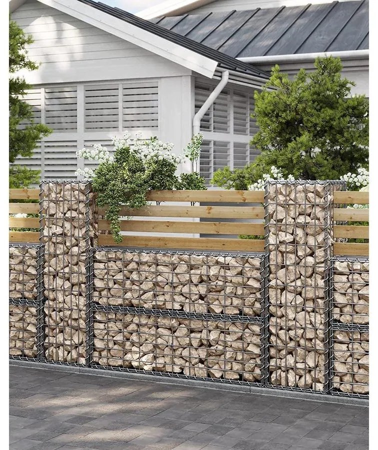 Gabion kosár, fém gabion ketrec 100 x 30 x 30 cm
