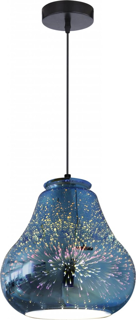 Galactic Függőlámpa 4 19 1X60W E27 3D Kék