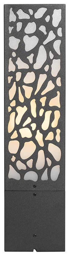 Modern kültéri oszloplámpa fekete 40 cm IP44 - Nicole