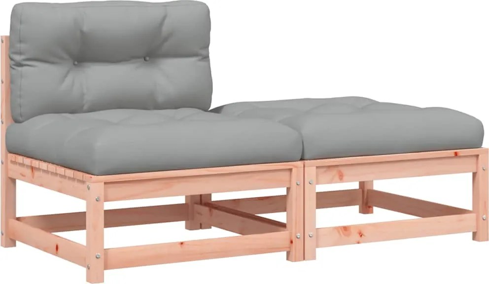 vidaXL kerti karfa nélküli kanapé párnával és lábtartóval