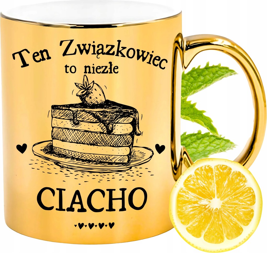 Arany csillogó bögre szakszervezeti ajándék fényképes nyomtatással