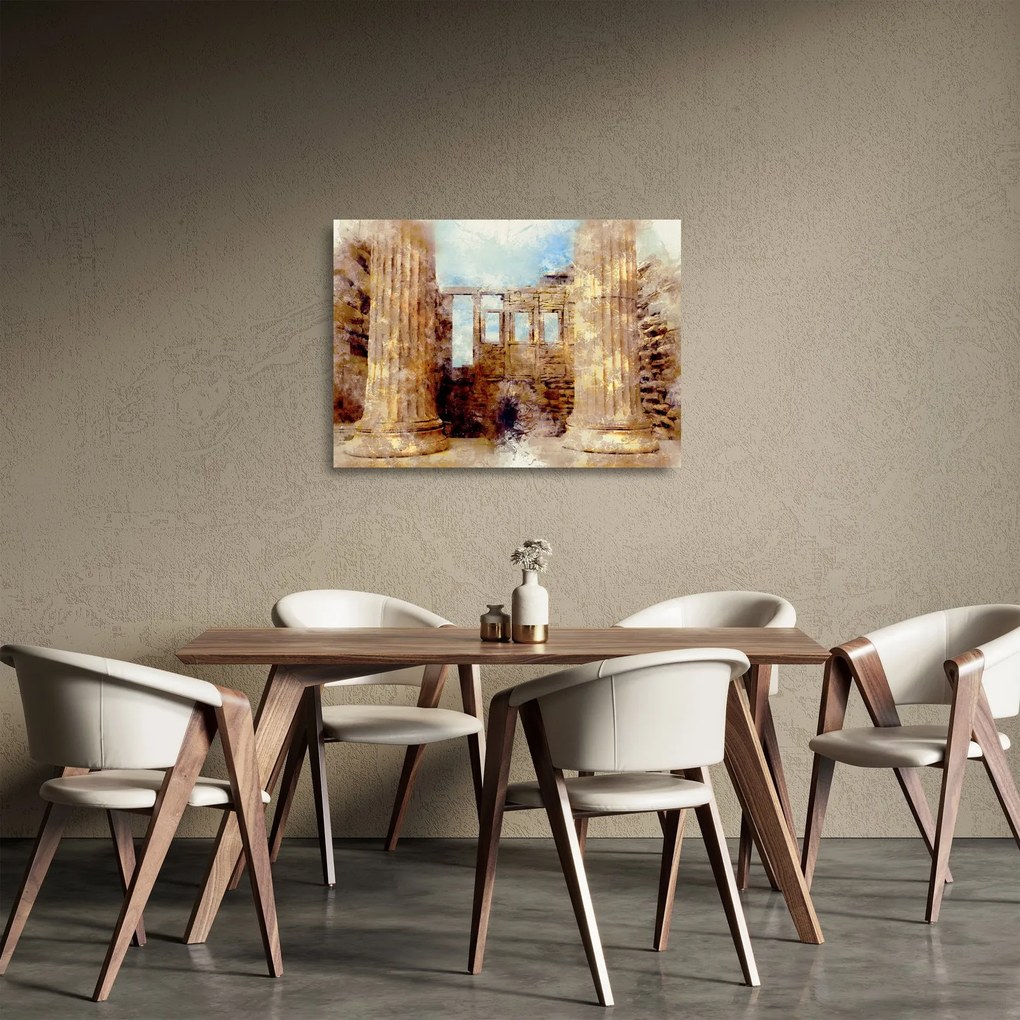 Kép - Érechthéion, Athens, görögország (üvegen) (70x50 cm)