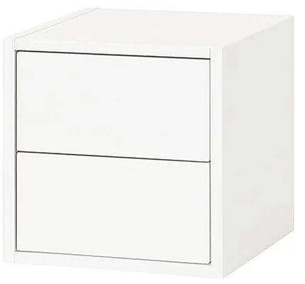 Boxie 2 fiókos fali szekrény 40x40x37 cm fehér