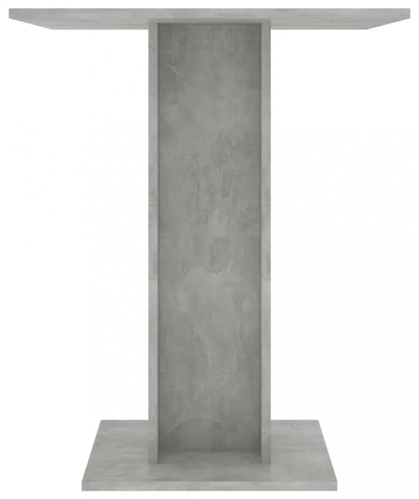 betonszürke szerelt fa bisztróasztal 60 x 60 x 75 cm