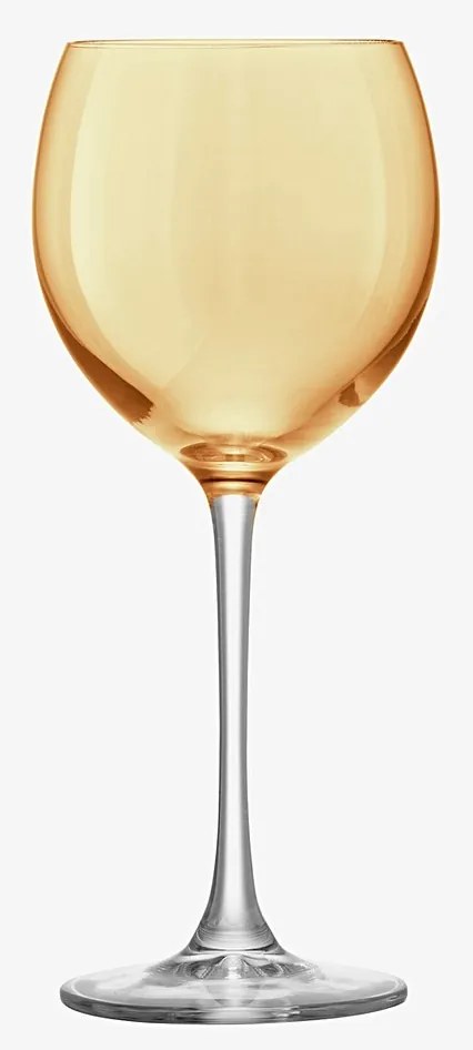 Sklenice na víno Polka, 400 ml, metalická, set 4 ks - LSA International