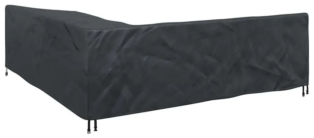 Kültéri bútorhuzat Fekete 255 x 255 x 80 cm 210D Oxford Szövet