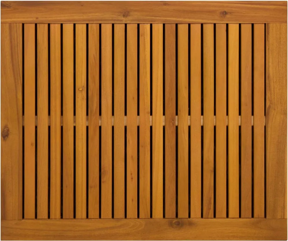 vidaXL Kerti Tároló Doboz 185 L Tömör Akácfa 60 x 50 x 56 cm Bézs