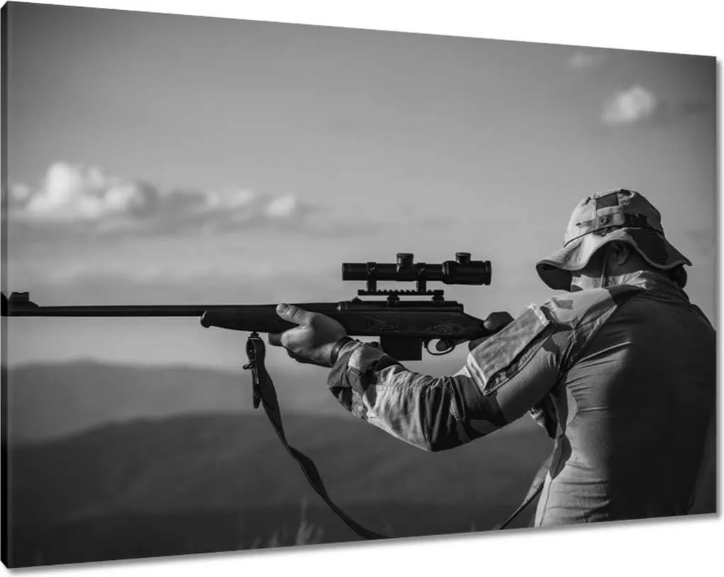 Vászonkép 100x70 Vadász Vadászat