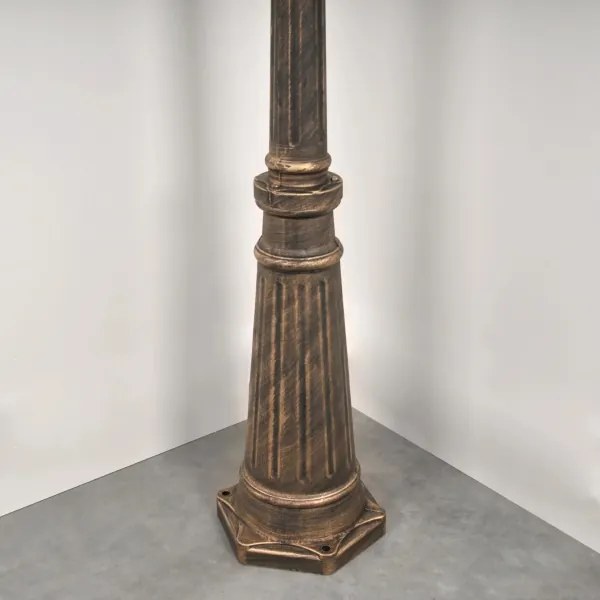 Kültéri lámpa 3xE27/20W/230V IP43 2,58 m patina kivitelben