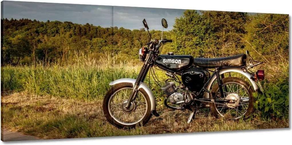 Vászonkép 150x70 Fekete Simson négyes 4