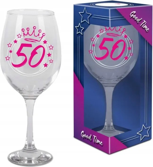 Pink XXL 580 ml-es pohár Szülinaposoknak 50 évre 50 Születésnapra