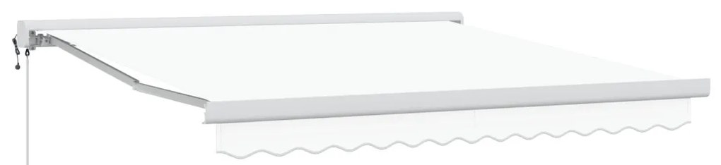 Automatikus visszahúzható napellenző fehér 350x250 cm