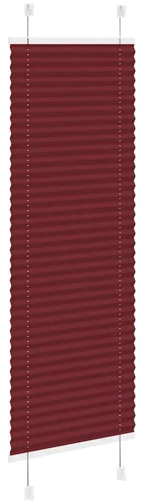 pliszírozott redőny Bordeaux piros 40x150 cm szövetszélesség