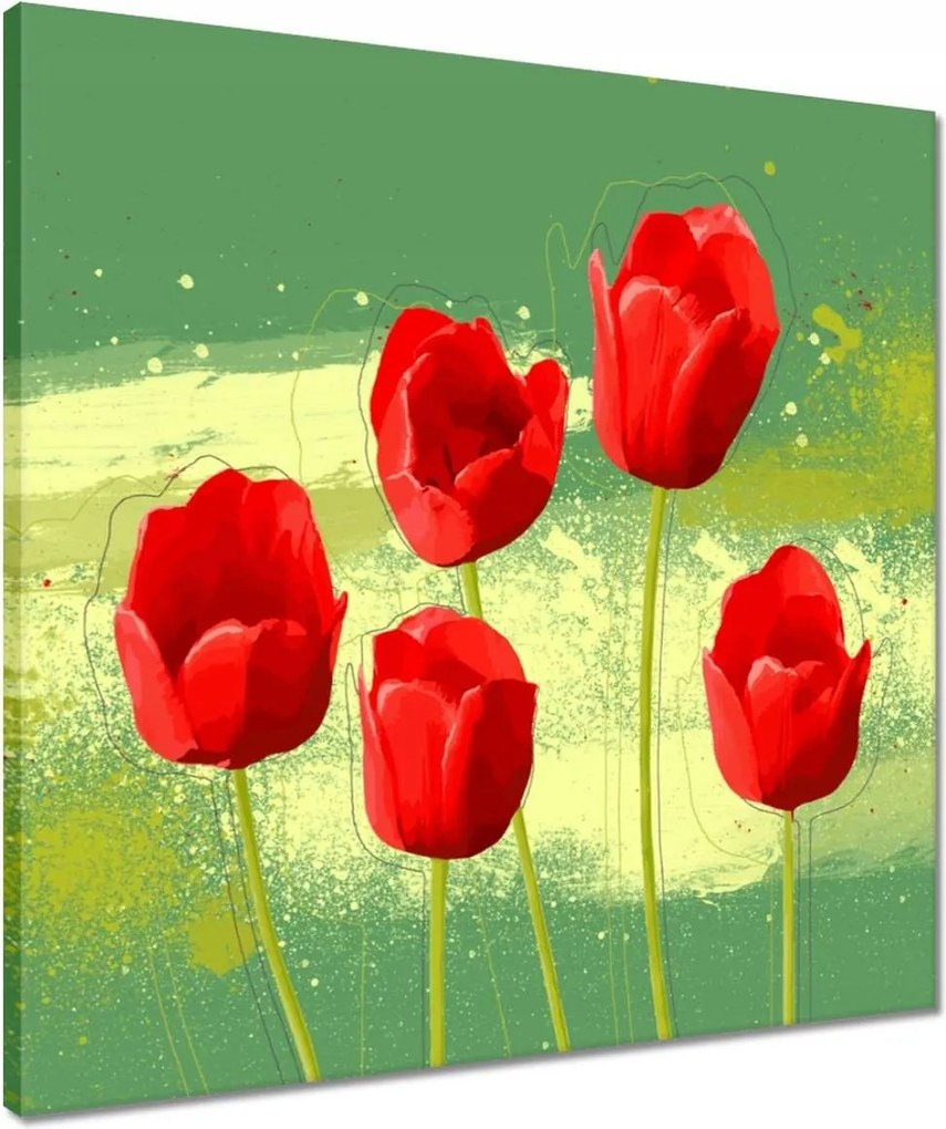 Vászonkép 50x50 Szimpatikus virágok