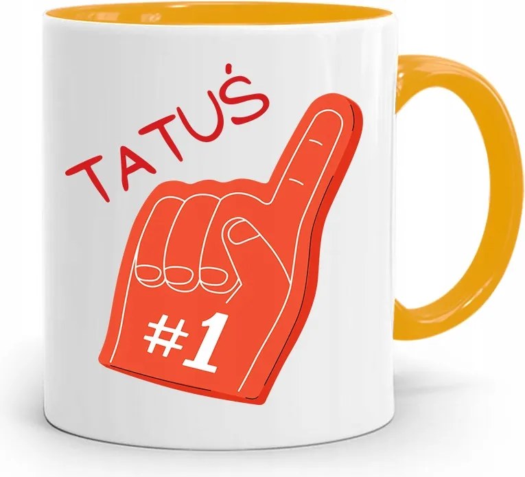 Sárga Bögre Apák Napja Legjobb Apa 1-ES Számú Nyomtatott Fotóval