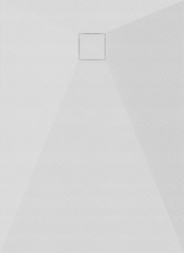 Zuhanytálca Téglalap Alakú 90x70 Kő Mintás 2,6 CM Fehér Szifon