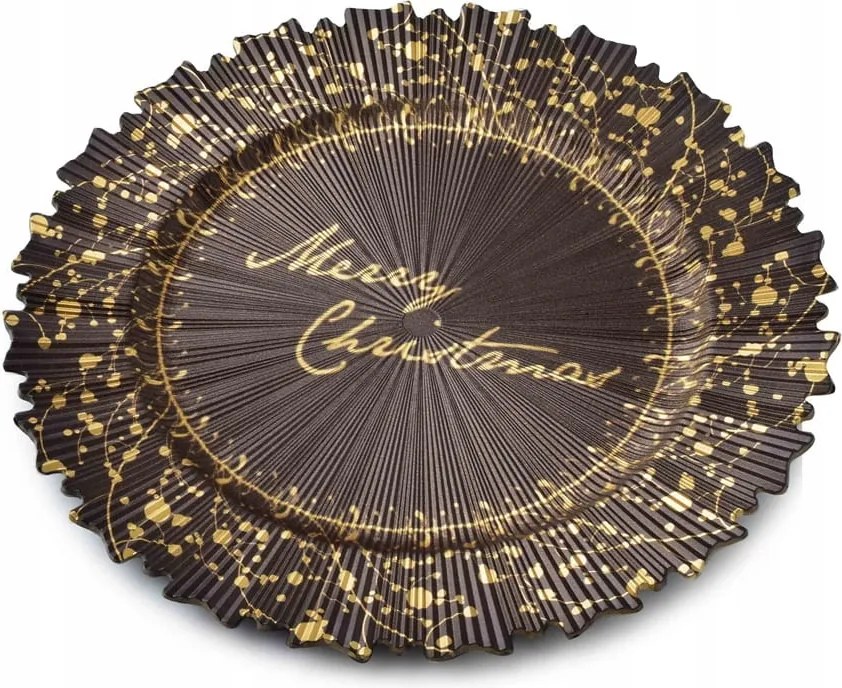 Dekorációs tányér Mary Christmas Blanche 33 cm