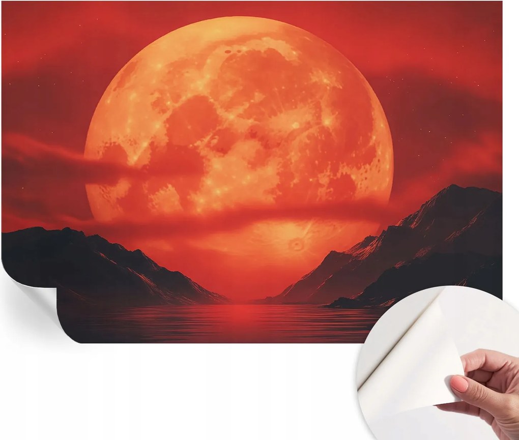 Öntapadós Dekoratív Fotótapéta Hálószobába Éjszakai jelenség 152x104 cm