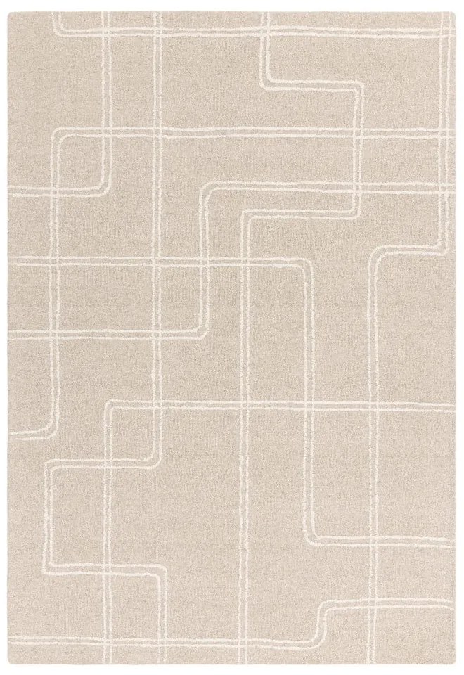 Bézs kézi szövésű gyapjú szőnyeg 120x170 cm Ada – Asiatic Carpets