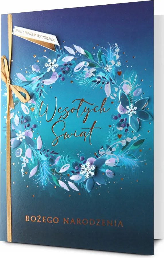 Karácsonyi képeslap Karácsonyi koszorú