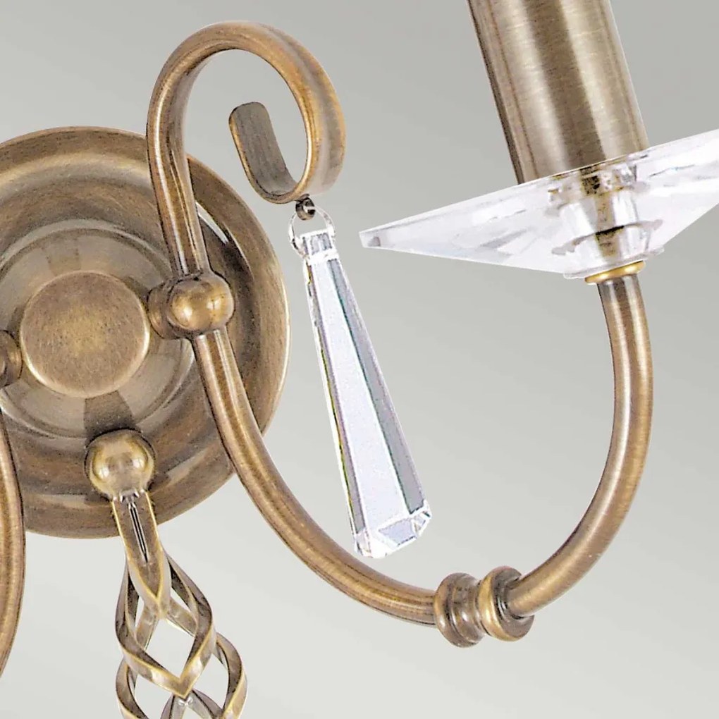 Elstead Lighting AEGEAN AG2-AGED-BRASS Fali lámpa 2x60W/E14